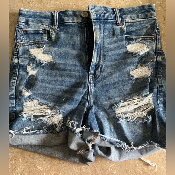 AE Ne(x)t Level High-Waisted Denim Shorts - Picture 4 of 11